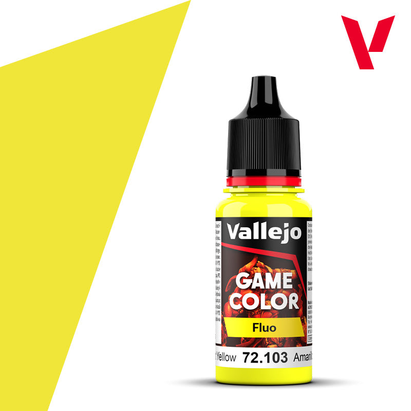 Vallejo Game Color 18ml - Fluorescent Yellow Vallejo Game Color 18ml - Fluorescent Yellow