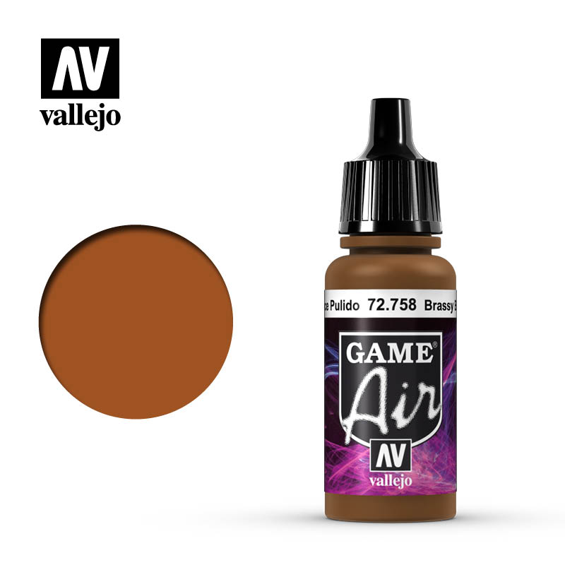 Vallejo Game Air: Brassy Brass Metallic