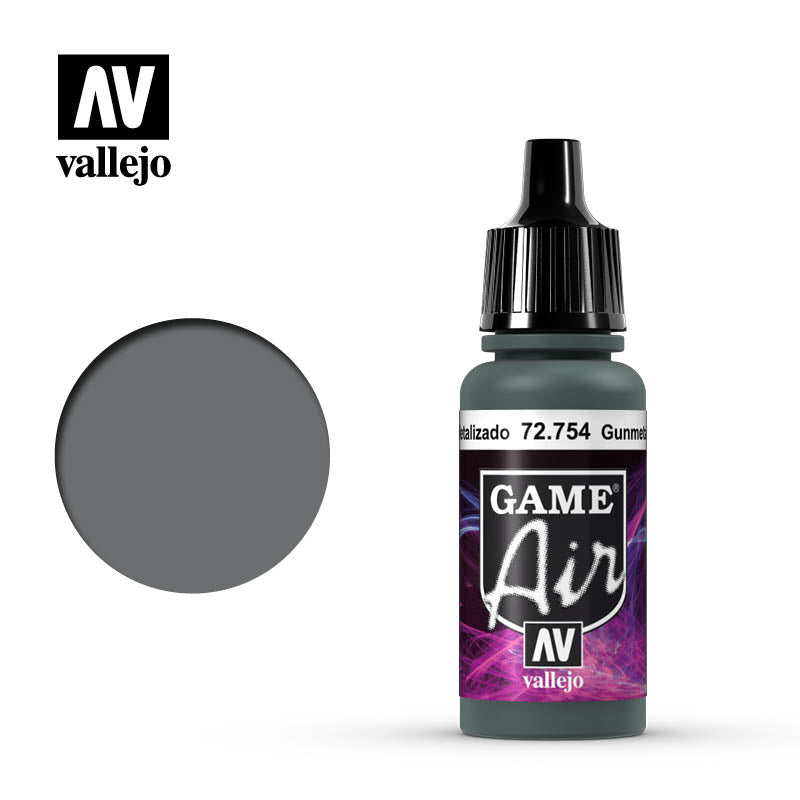 Vallejo Game Air: Gunmetal Metallic