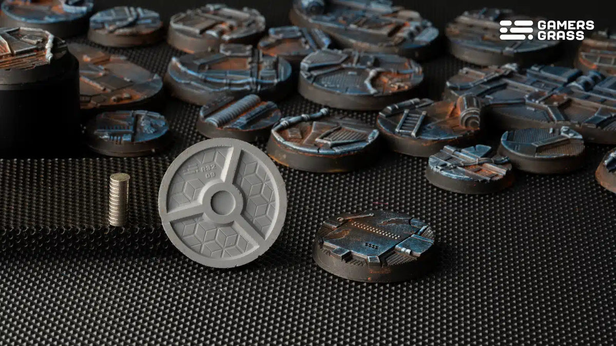 Bases - Spaceship Corridor, Round 32mm (x8)