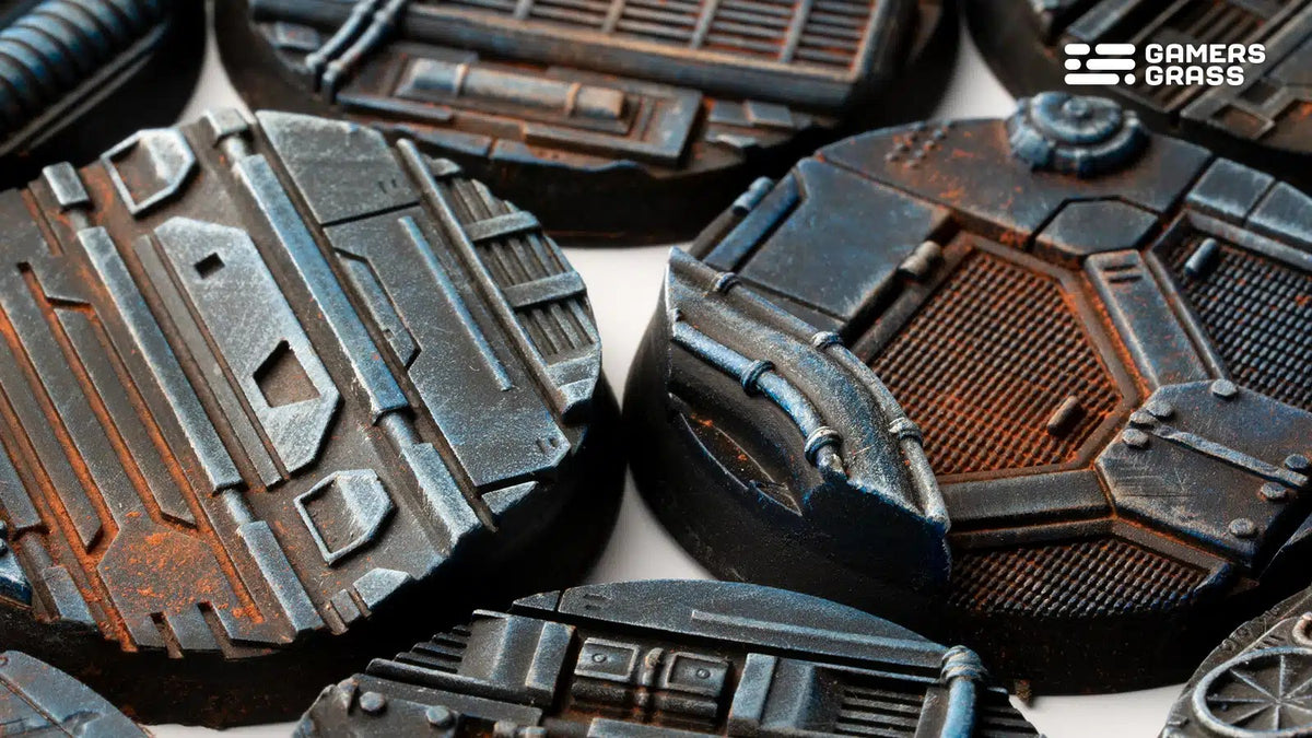 Bases - Spaceship Corridor, Round 40mm (x5)