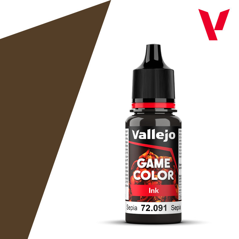 Color del juego Vallejo: tinta sepia