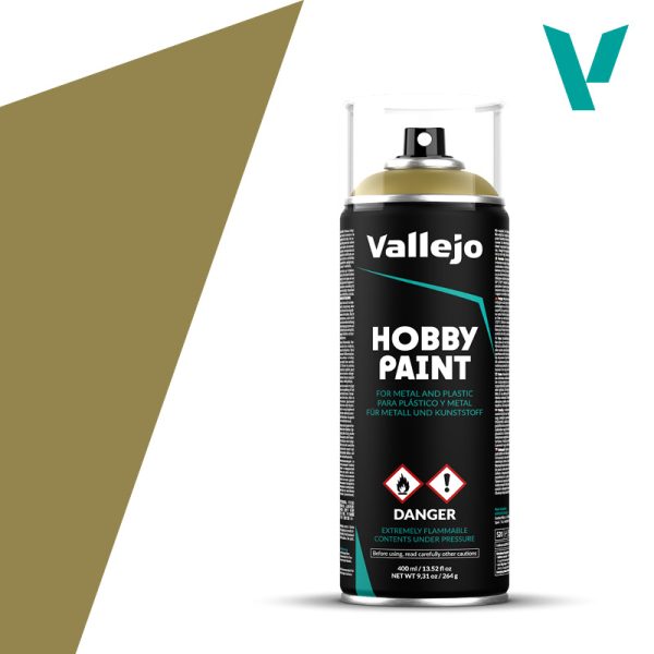 Vallejo Hobby Paint: Panzer Yellow Spray Primer (400ml)