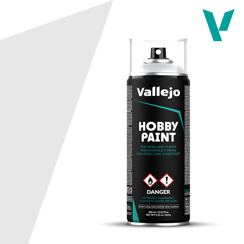 Vallejo Hobby Paint: Grey Spray Primer (400ml)