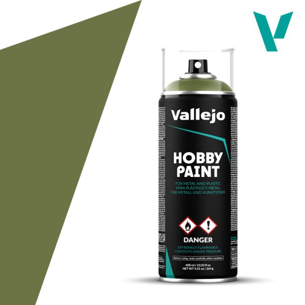 Vallejo Hobby Paint: Goblin Green  Spray Primer (400ml)