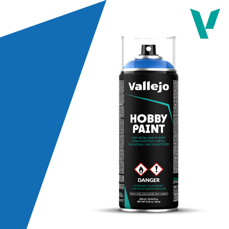 Vallejo Hobby Paint: Magic Blue Spray Primer (400ml)