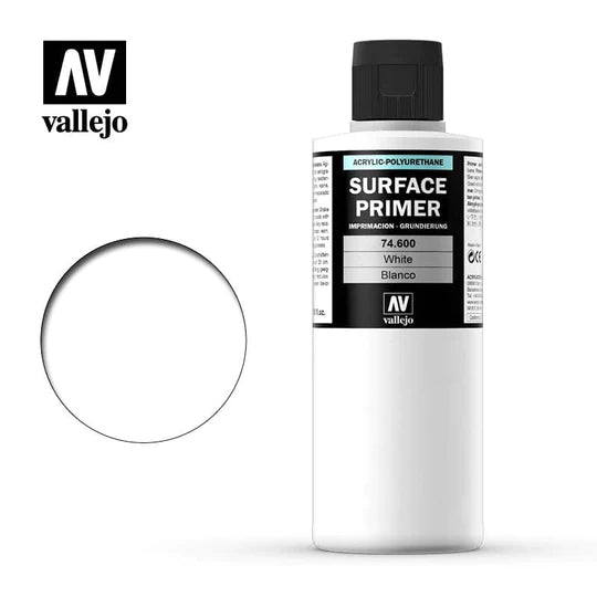 Vallejo Surface Primer: White (200ml)