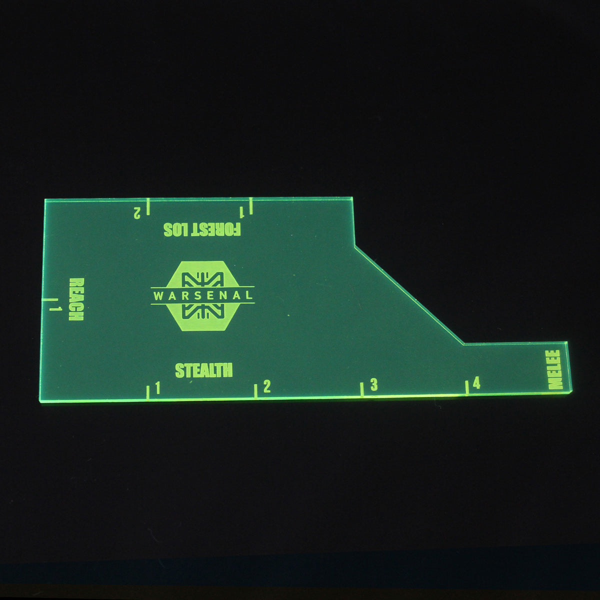 Warmachine Template in Fluorescent Green