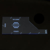 Warmachine Template in Fluorescent Blue