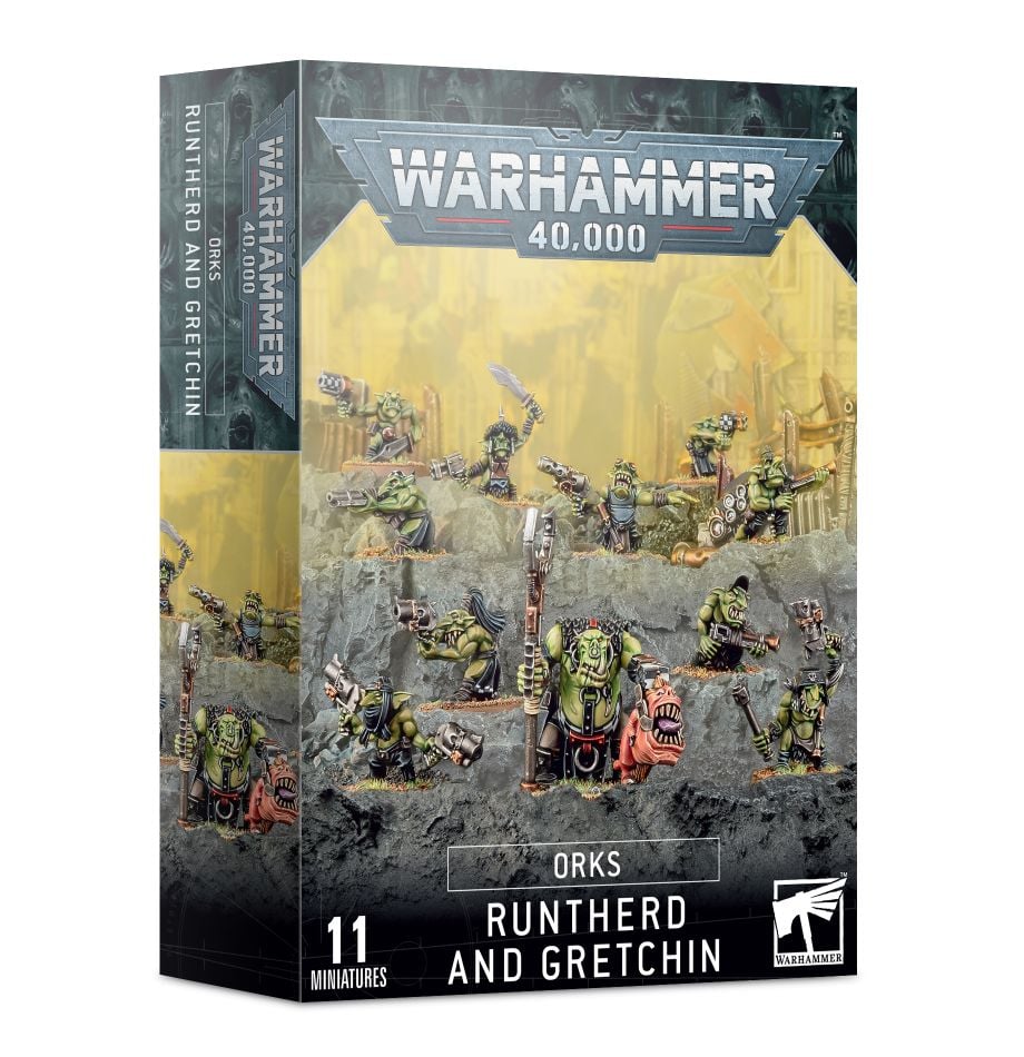 Warhammer 40K: Orkos Runtherd y Gretchin