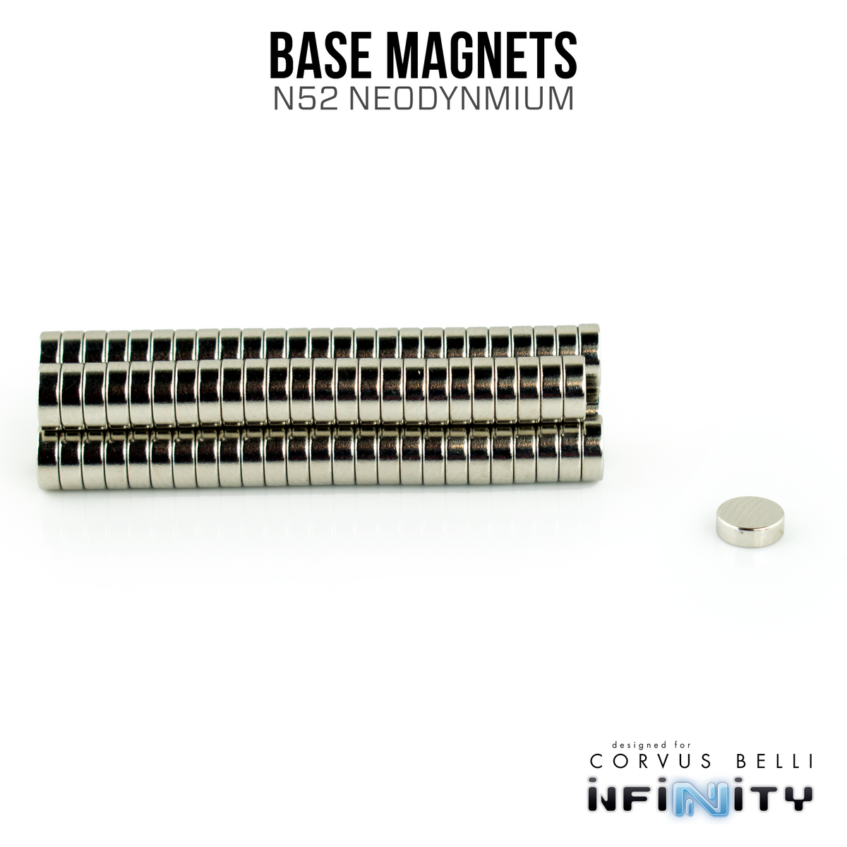 N52 3/16" Disc Magnets (For Bases)