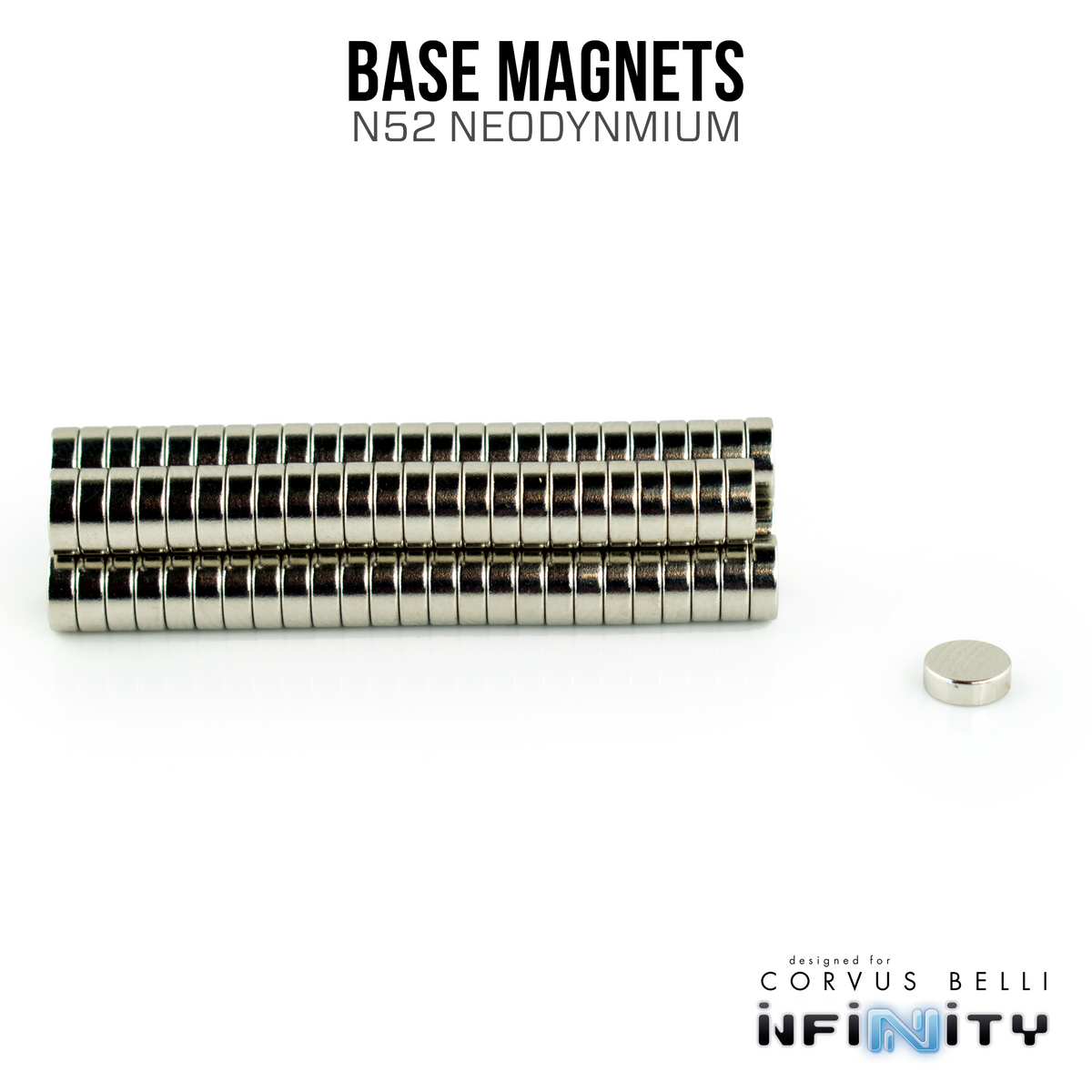 Imanes de disco N52 de 3/16" (para bases)