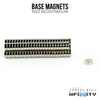 Imanes de disco N52 de 3/16" (para bases)