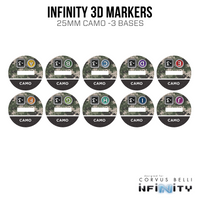 Infinity 3D Markers: Zeroes (25mm Camo -3)