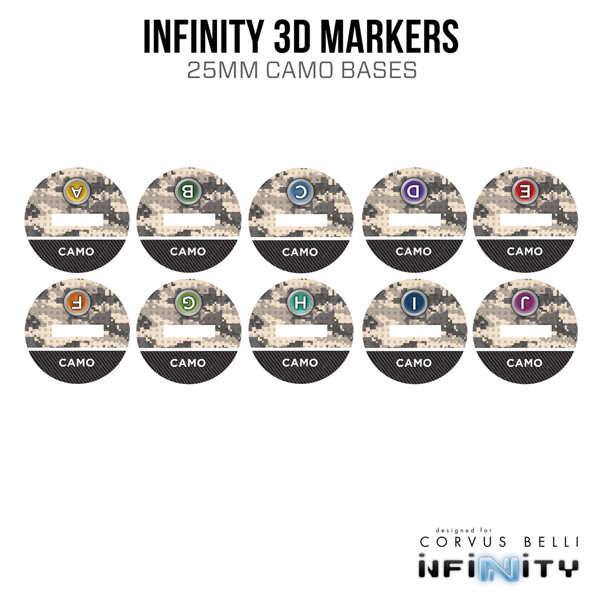 Infinity 3D Markers: Rokots, Female (25mm Camo)