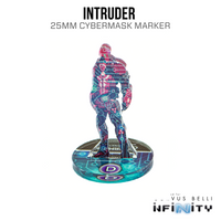 Marcadores Infinity 3D: Intruso, Masculino (Cibermáscara de 25 mm)
