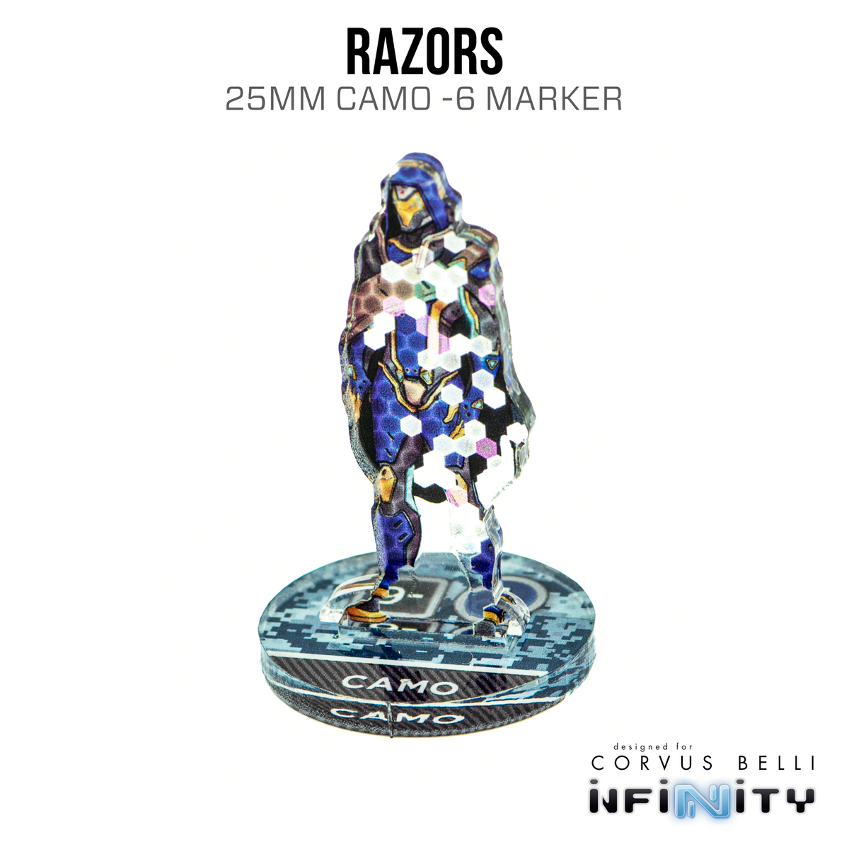 Marcadores 3D Infinity: Razors (25 mm Camo -6)