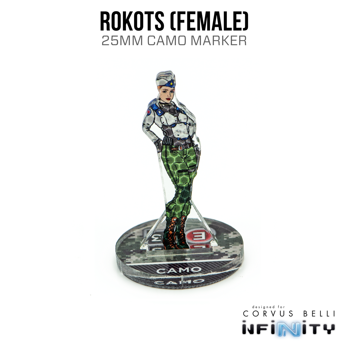 Infinity 3D Markers: Rokots, Female (25mm Camo)