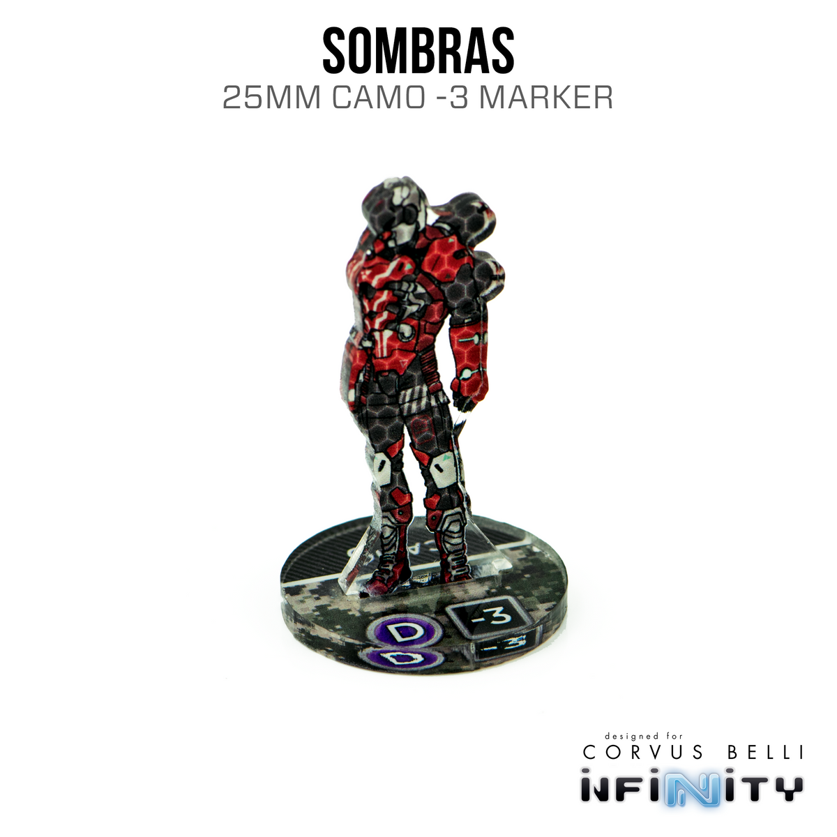 Marcadores 3D Infinity: Sombras (25 mm Camuflaje -3)