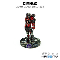 Marcadores 3D Infinity: Sombras (25 mm Camuflaje -3)