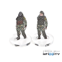 Infinity 3D Markers: Strelok (2x 25mm Camo -3, Decoy -1)