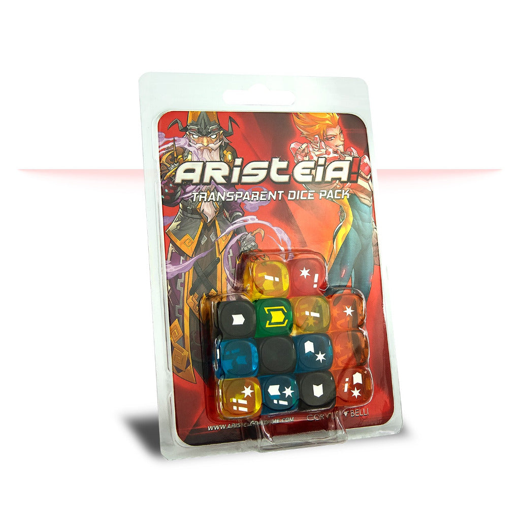 ¡Aristeia! Paquete de dados transparentes