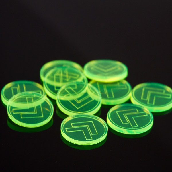 Marcador de orden fluorescente