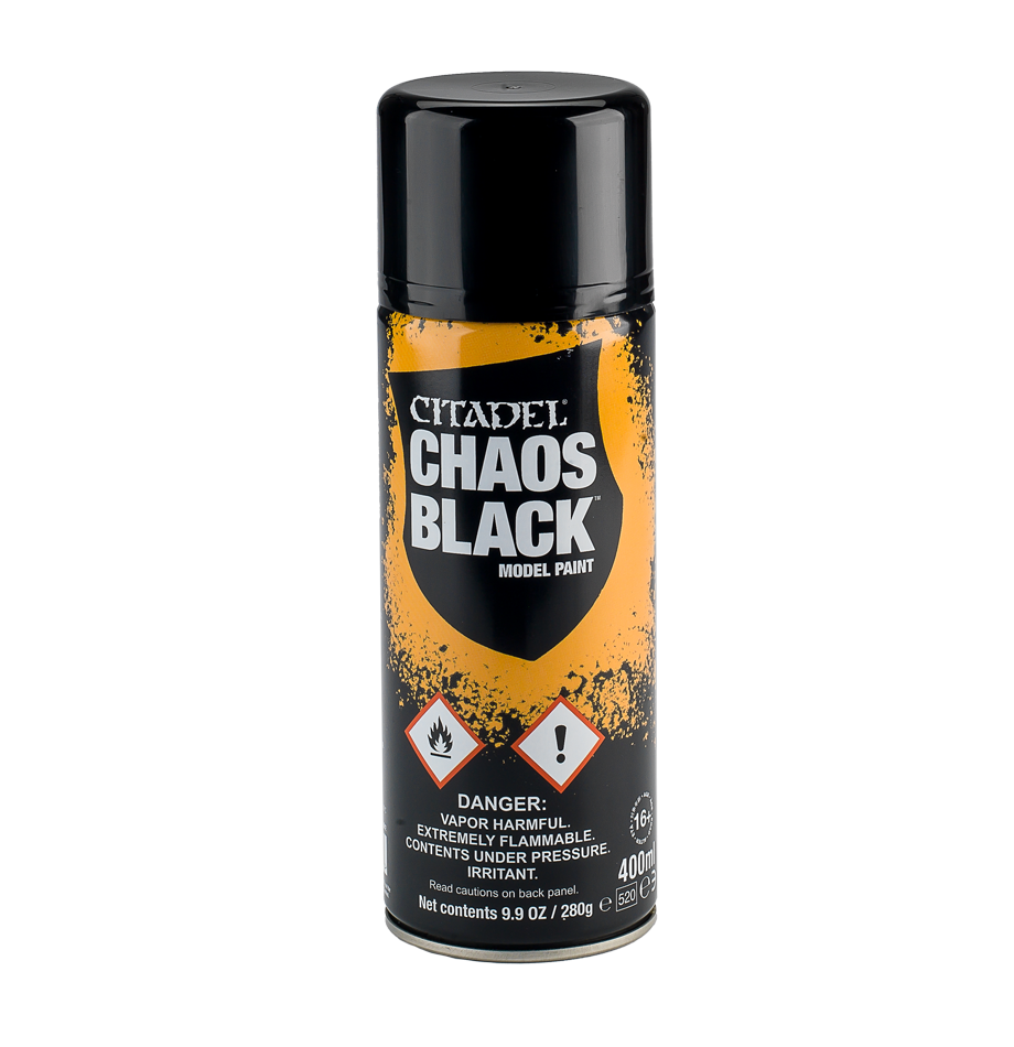 Citadel Spray Paint: Chaos Black (400ml)
