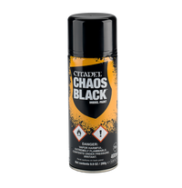Pintura en aerosol Citadel: Negro Caos (400ml)