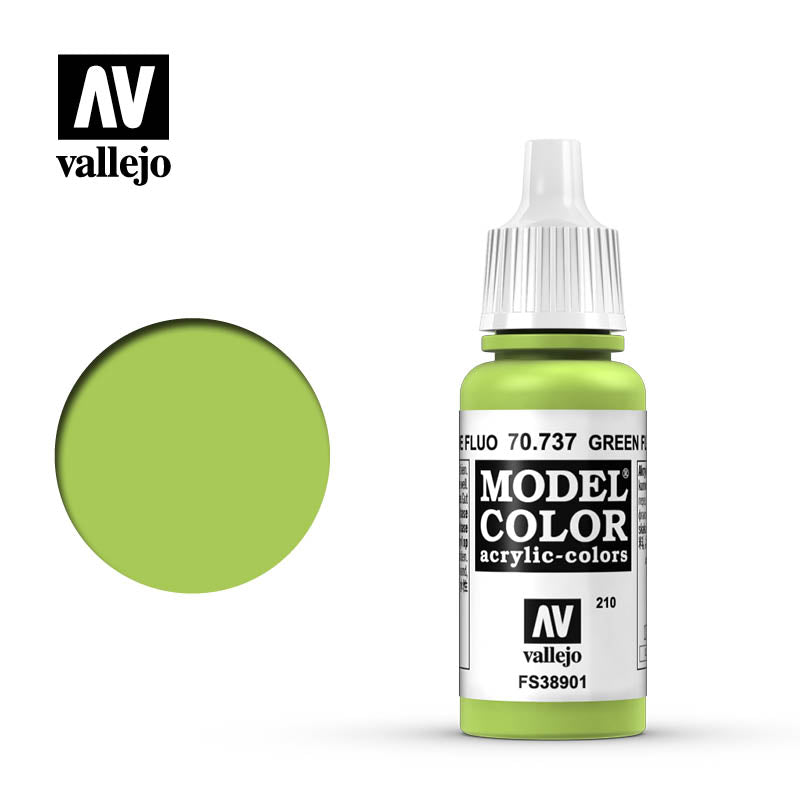 Vallejo Model Color 70758 Bright Green (18ml) - Colore Acrilico Per Modellismo