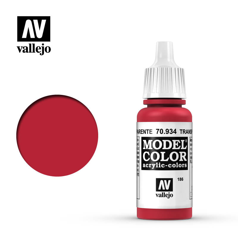 Modelo Vallejo Color: Rojo Transparente
