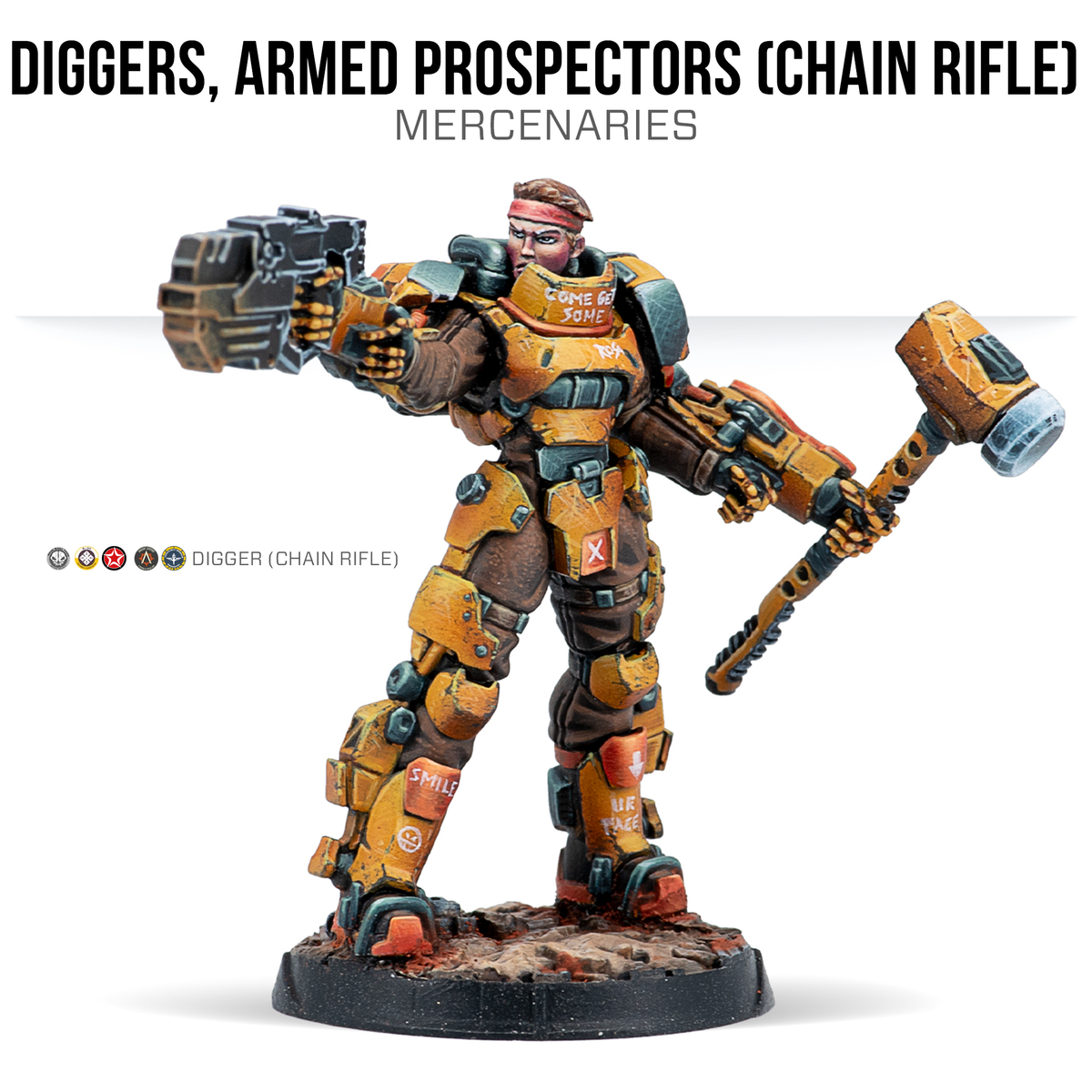 Excavadores, buscadores armados (rifle de cadena)