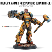 Excavadores, buscadores armados (rifle de cadena)