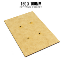 Bases rectangulares de 150 x 100 mm