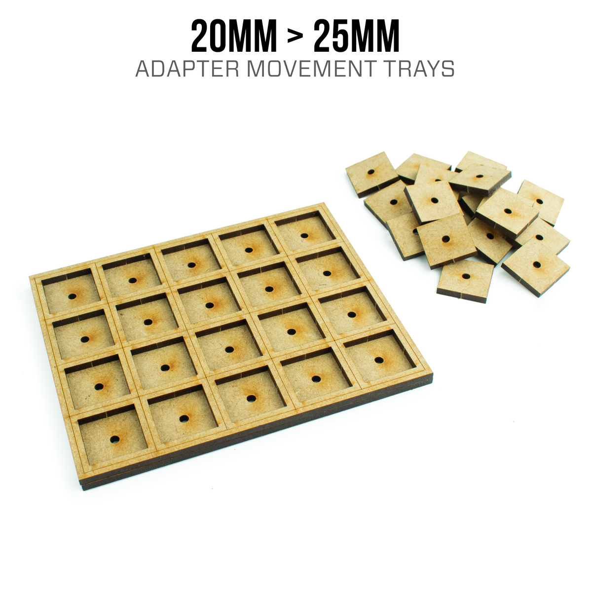 20 > 25mm Adapter Movement Trays