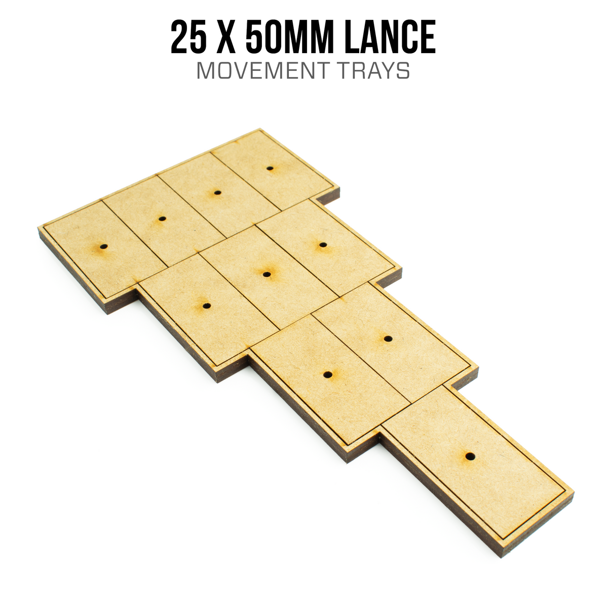 Bandejas de movimiento de lanza de 30 mm x 60 mm