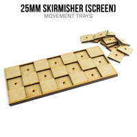 25mm Skirmisher (Screen) Movement Trays