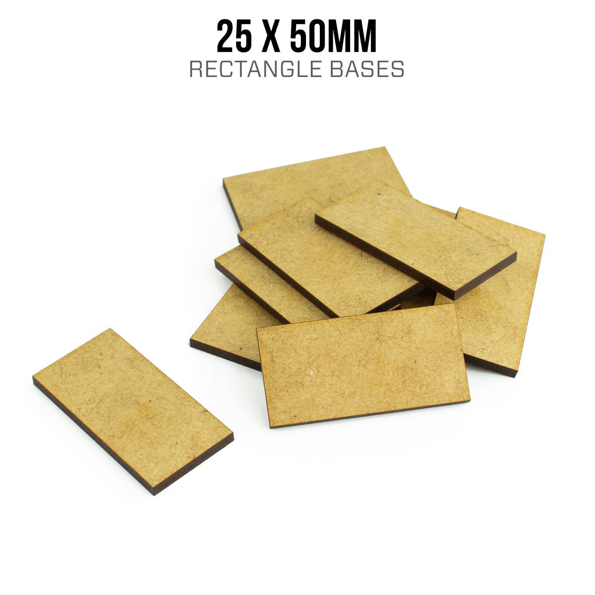 25 x 50mm Rectangle Bases