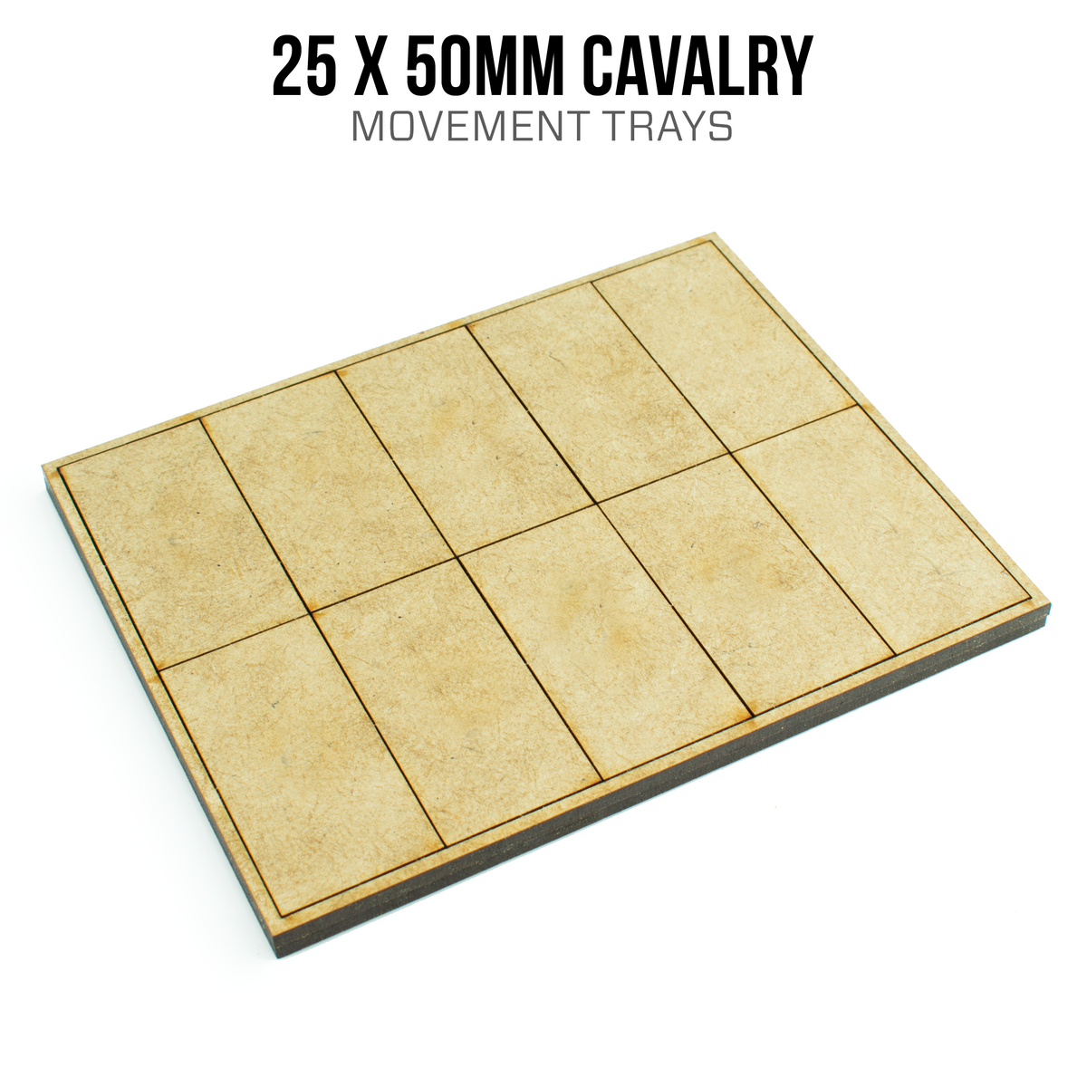 25mm x 50mm Cavalry Movement Trays