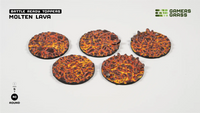 Base Toppers - Molten Lava, Round 40mm (x5)
