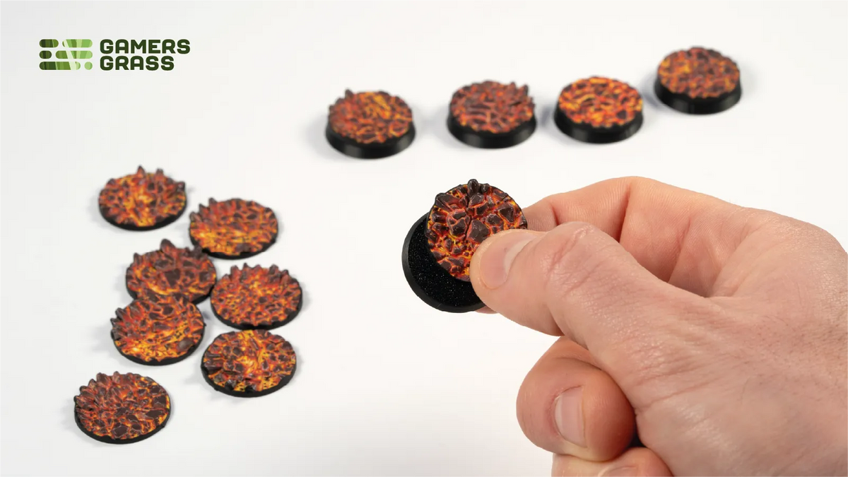 Base Toppers - Molten Lava, Round 25mm (x12)