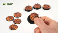 Base Toppers - Molten Lava, Round 32mm (x8)