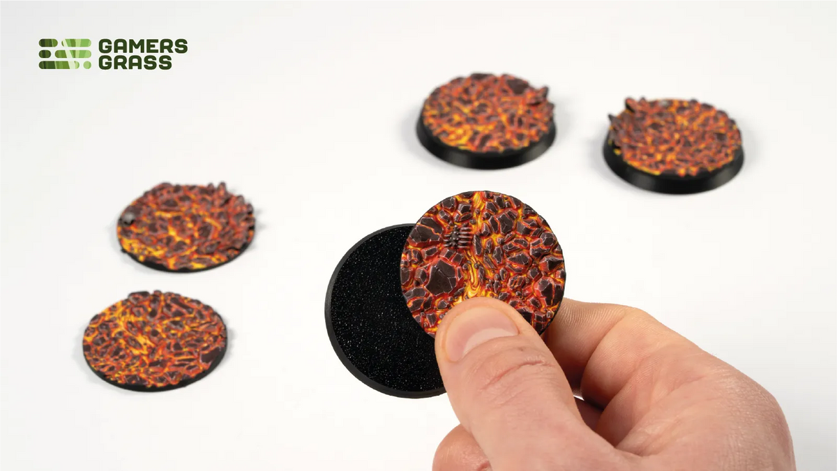 Base Toppers - Molten Lava, Round 40mm (x5)
