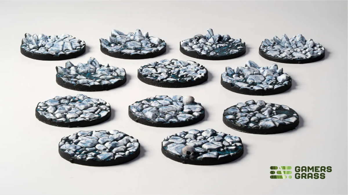 Base Toppers - Frost Lake, Round 25mm (x12)