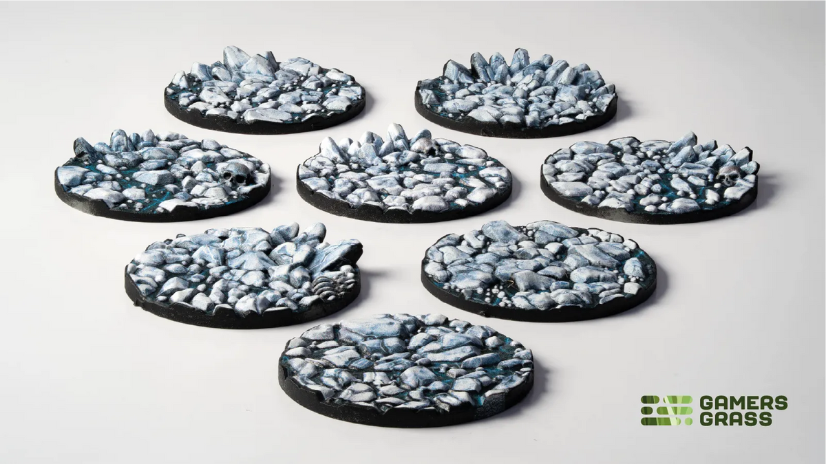 Base Toppers - Frost Lake, Round 32mm (x8)