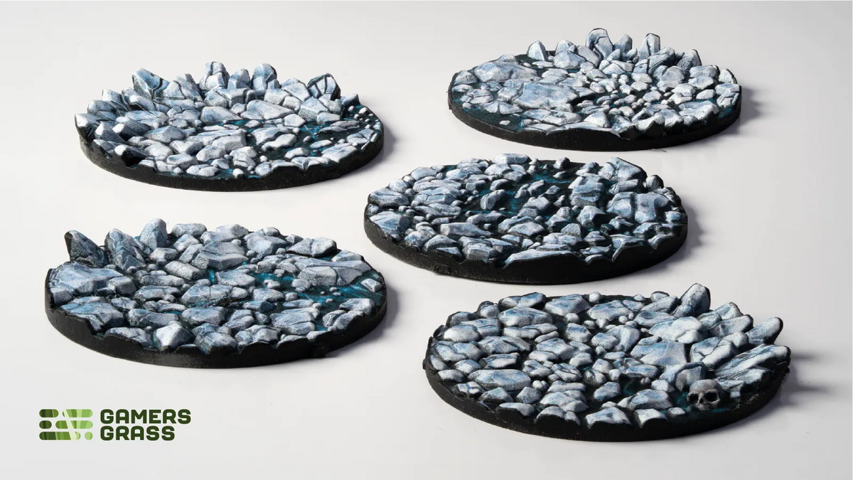 Base Toppers - Frost Lake, Round 40mm (x5)