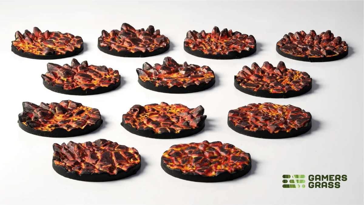 Base Toppers - Molten Lava, Round 25mm (x12)