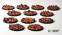 Base Toppers - Molten Lava, Round 25mm (x12)