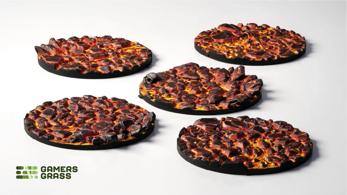 Base Toppers - Molten Lava, Round 40mm (x5)