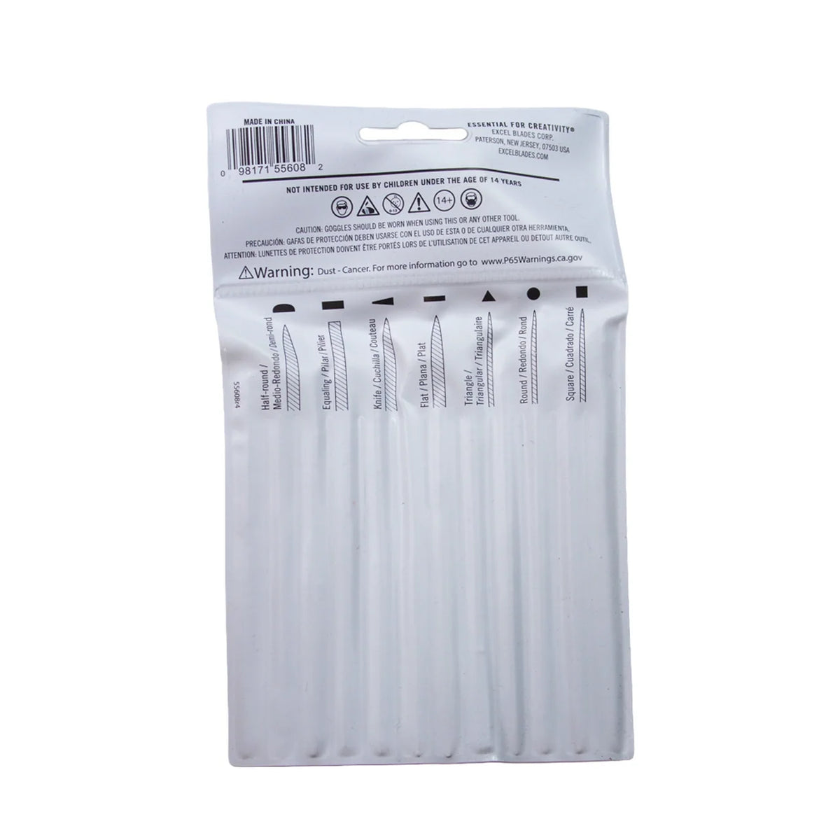 Excel Blades Mini Needle File Set 12-Piece Assorted